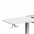 ULTRADESK HernÄŹĹĽËť stÄŹĹĽËťl WINGER - bÄŹĹĽËťlÄŹĹĽËť, 111x155x60 cm, 75-122 cm, elektricky nastavi