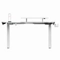 ULTRADESK HernÄŹĹĽËť stÄŹĹĽËťl WINGER - bÄŹĹĽËťlÄŹĹĽËť, 111x155x60 cm, 75-122 cm, elektricky nastavi