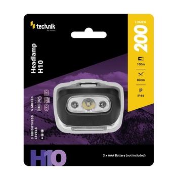 Čelovka TECHNIK MT-H10, 3xAAA, 200lm