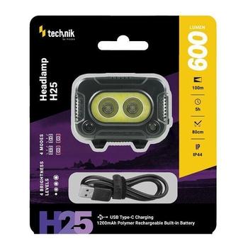 Čelovka TECHNIK MT-H25, nabíjecí, 600lm