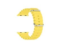 Obrázek k produktu: KSIX silikonový řemínek, vroubkovaný pro 42/44/45mm, žlutá