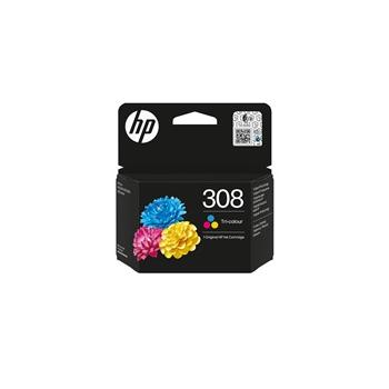 HP 308 Tri-color Original Ink Cartridge (120 pages)