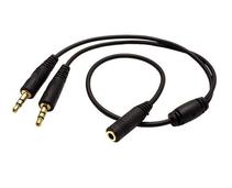 Obrázek k produktu: OEM  redukce audio 4 pólový jack3.5F - 2x jack3.5M
