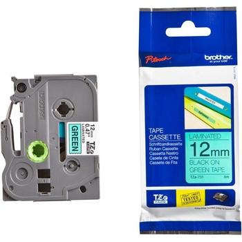 TZE-731,  zelená/černá, 12mm