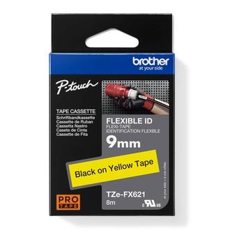 TZ páska laminovaná BROTHER TZE-FX621, žlutá-černá