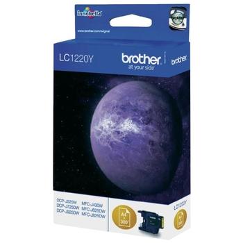 Inkoustová náplň BROTHER LC-1220Y žlutá