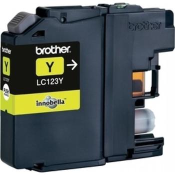 Inkoustová náplň BROTHER LC123Y žlutá (yellow)