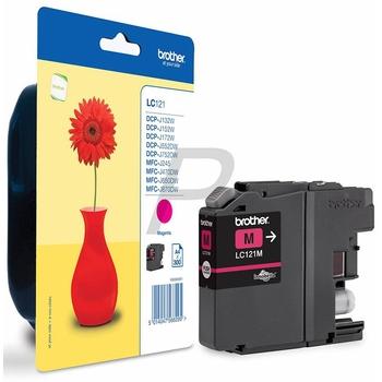 Inkoustová náplň BROTHER LC-121M purpurová 