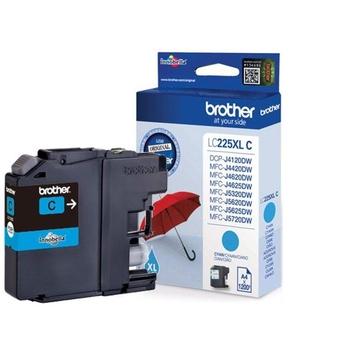 Inkoustová náplň BROTHER LC-225XLC modrá (blue)