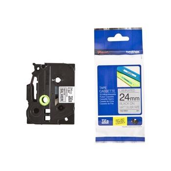 Páska BROTHER TZE-M951 TZEM951 černá-stříbrná