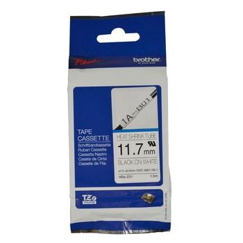 Smršťovací bužírka BROTHER HSE231 bílá-černá