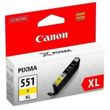 Inkoustová náplň CANON CLI-551Y XL žlutá (yellow)