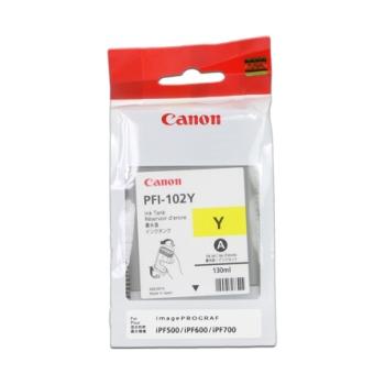 Inkoustová náplň CANON PFI-102 žlutá (yellow)