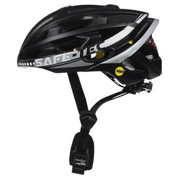 SAFE-TEC Chytrá Bluetooth helma/ TYR3 Black-silver XL
