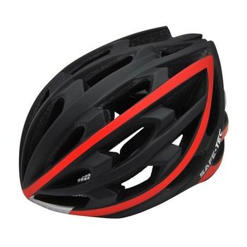 SAFE-TEC Chytrá helma/ TYR Black-Red XL