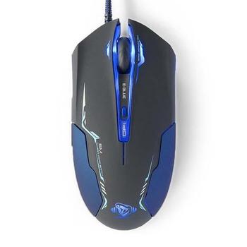 Myš E-BLUE Auroza černo-modrá (black-blue)