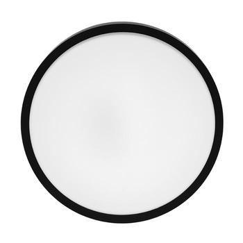Svítidlo LED přisazené, 12W, 4000K, kruhové, černé  LIRA W3090-12W/CR