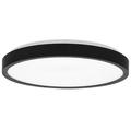 Svítidlo LED přisazené, 18W, 4000K, kruhové, černé  LIRA W3090-18W/CR