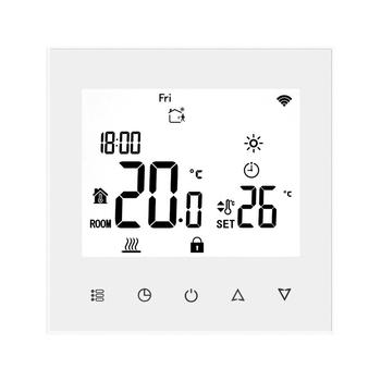 WIFI pokojový termostat pro spínání plynových i elektrických kotlů PT740W-NP WIFI bílý