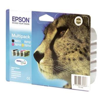 EPSON C13T071540 černá + azurová + purpurová + žlutá