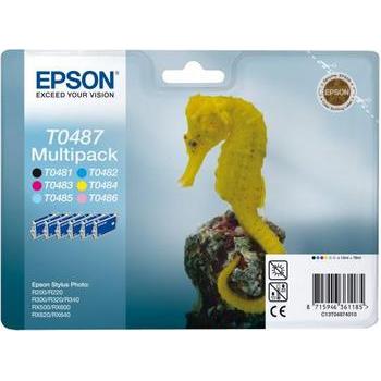 EPSON C13T04874010 černá + azurová + purpurová + žlutá