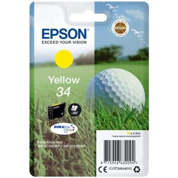 Inkoustová náplň EPSON T3464 (č.34) Golfový míček, žlutá (yellow), 4,2ml