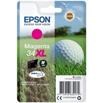 Inkoustová náplň EPSON T3473 (č.34XL) Golfový míček, purpurový (magenta), 10,8ml