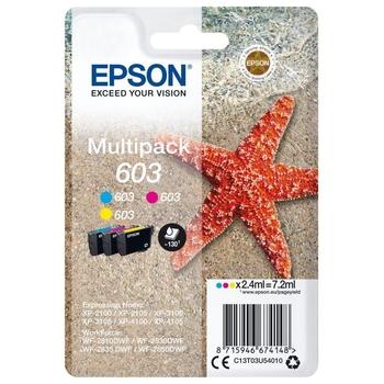 Inkoustová náplň EPSON multipack 3-colours 603, Cyan, Magenta, Yellow