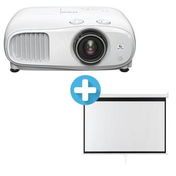 3LCD EPSON EH-TW7100 3000 Ansi 100000:1 Full HD + plátno Aveli 200 x 125