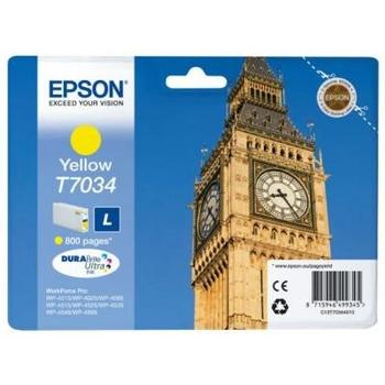 Inkoustová náplň EPSON T7034 C13T70344010 žlutá (yellow)