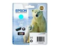 Obrázek k produktu: EPSON  T2612 (č.26) lední medvěd, azurový (cyan)