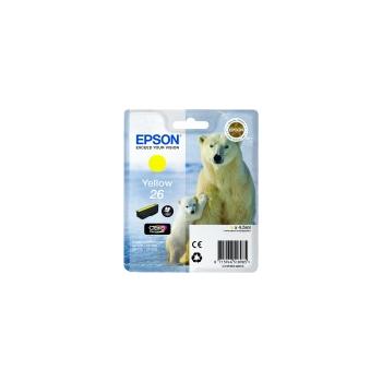 Inkoustová náplň EPSON T2614 (č.26) lední medvěd žlutá (yellow)