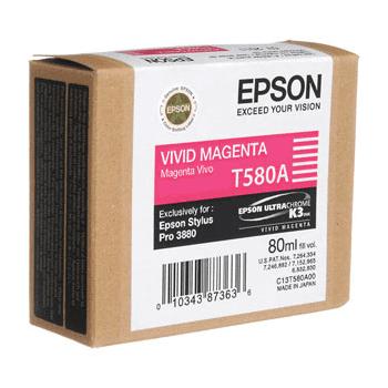 Inkoustová náplň EPSON T580A00 vivid magenta