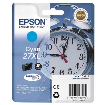 Inkoustová náplň EPSON C13T27124010 (č.27XL) azurový (cyan)