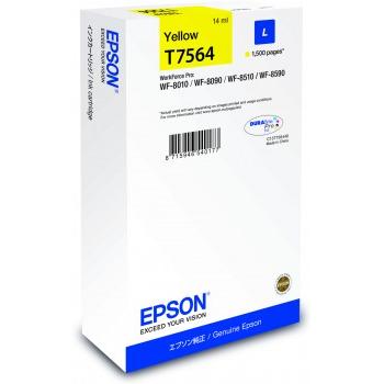 Inkoustová náplň EPSON T7564 DURABrite Pro, size L žlutá (yellow)