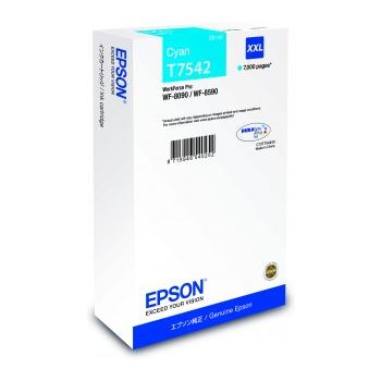 Inkoustová náplň EPSON T7542, size XXL azurový (cyan)