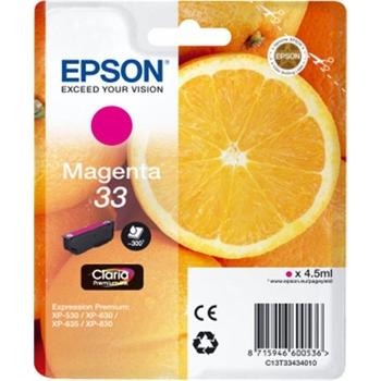 Inkoustová náplň EPSON T3343 (č.33) pomeranč C13T33434010 purpurová (m