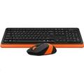 A4tech FG1010 FSTYLER set bezdr. klávesnice + myši, oranžová barva