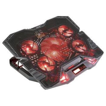EVOLVEO Ania 5R, chladicí podstavec pro notebook, červené podsvícení