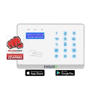 EVOLVEO Salvarix, bezdrátový WiFi&GSM alarm s čtečkou RFID