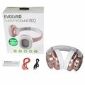 EVOLVEO SupremeSound 8EQ, Bluetooth sluchátka s reproduktorem a ekvalizérem 2v1, růžové