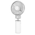 Platinet PRDF6107 kapesní ventilátor 10 cm, funkce powerbanky 4000 mAh, bílá-šedá