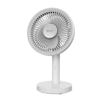 Platinet PRDF0576 stolní ventilátor 12,5 cm,  odnímatelná základna, akumulátor 1800 mAh, bílá-šedá