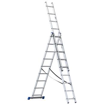 Žebřík G21 třídílný 5,9m, 3x9 příček