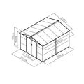 Zahradní domek G21 GAH 884 - 277 x 319 cm, zelený