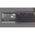 Plochá mechanická klávesnice Genesis Thor 420 RGB US, Content Slim Blue switch, software