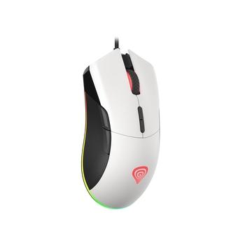 Genesis herní optická myš Krypton 290 6400DPI, RGB, SW, bílá