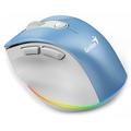 GENIUS Ergo 9000S Pro Light Blue/ duální Bluetooth + 2,4GHz/ 2400 dpi/ bezdrátová/ 6tlačítková/ tich
