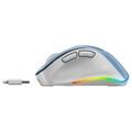 GENIUS Ergo 9000S Pro Light Blue/ duální Bluetooth + 2,4GHz/ 2400 dpi/ bezdrátová/ 6tlačítková/ tich