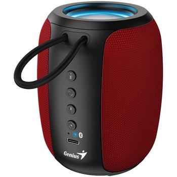 GENIUS repro SP-915BT Red/ Bluetooth 5.3/ 5W/ mikrofon/ Copilot AI komunikace/ USB-C nabíjení/ černo